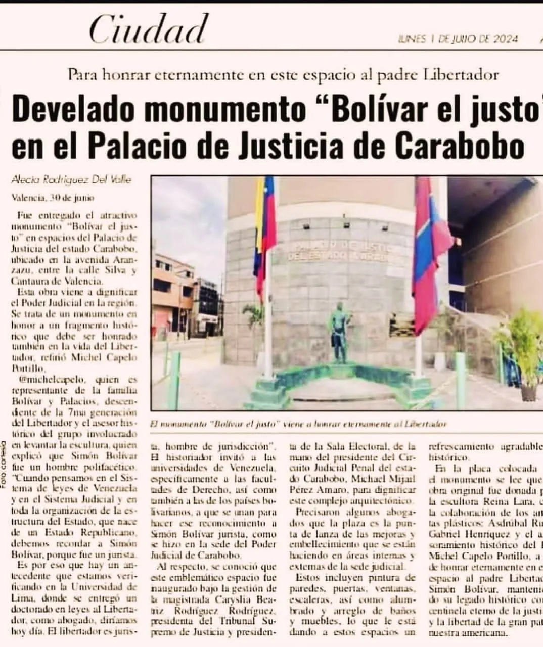 Monumento Bolívar el justo